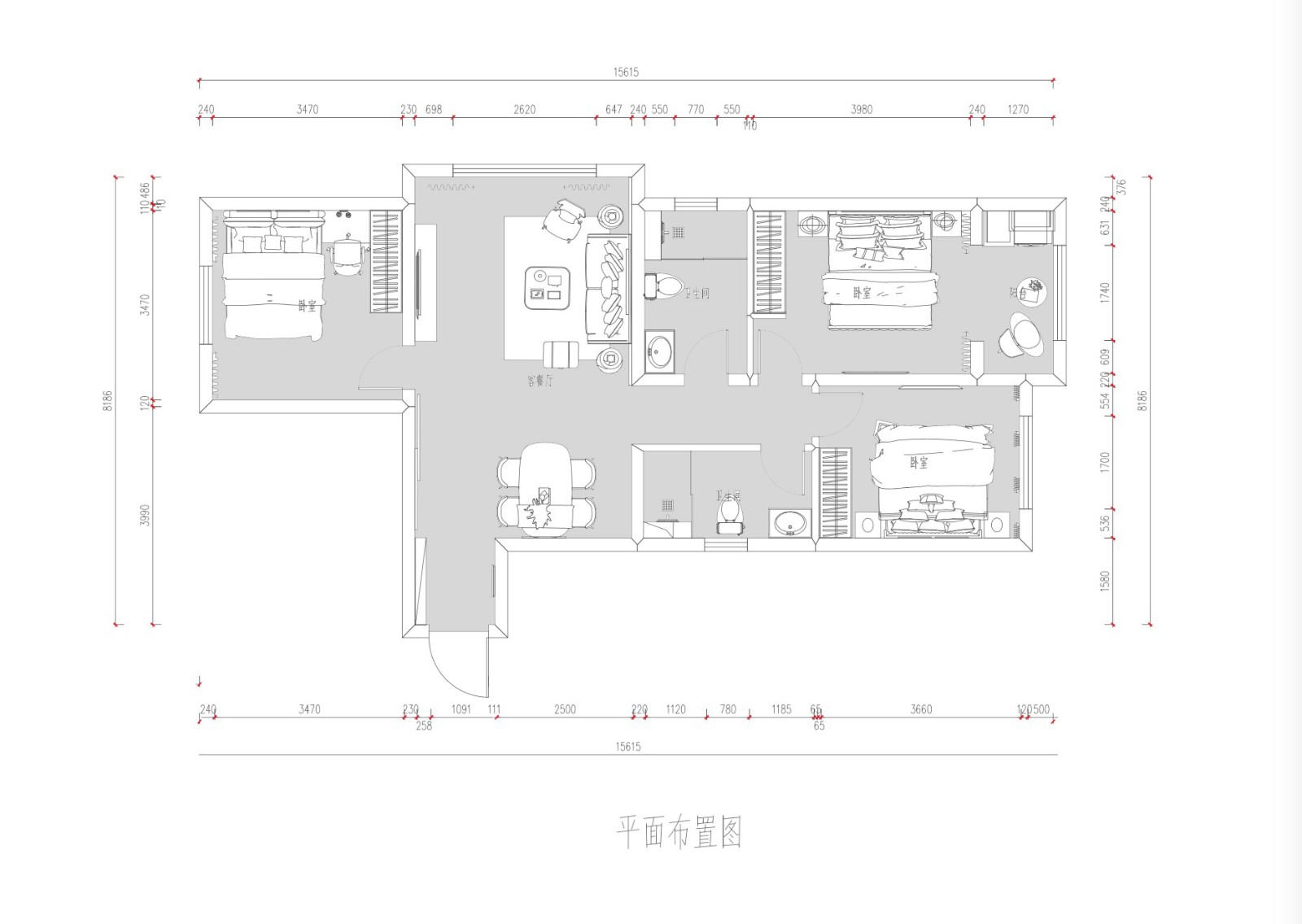 東南智匯城現(xiàn)代簡約風(fēng)格戶型圖裝修效果圖